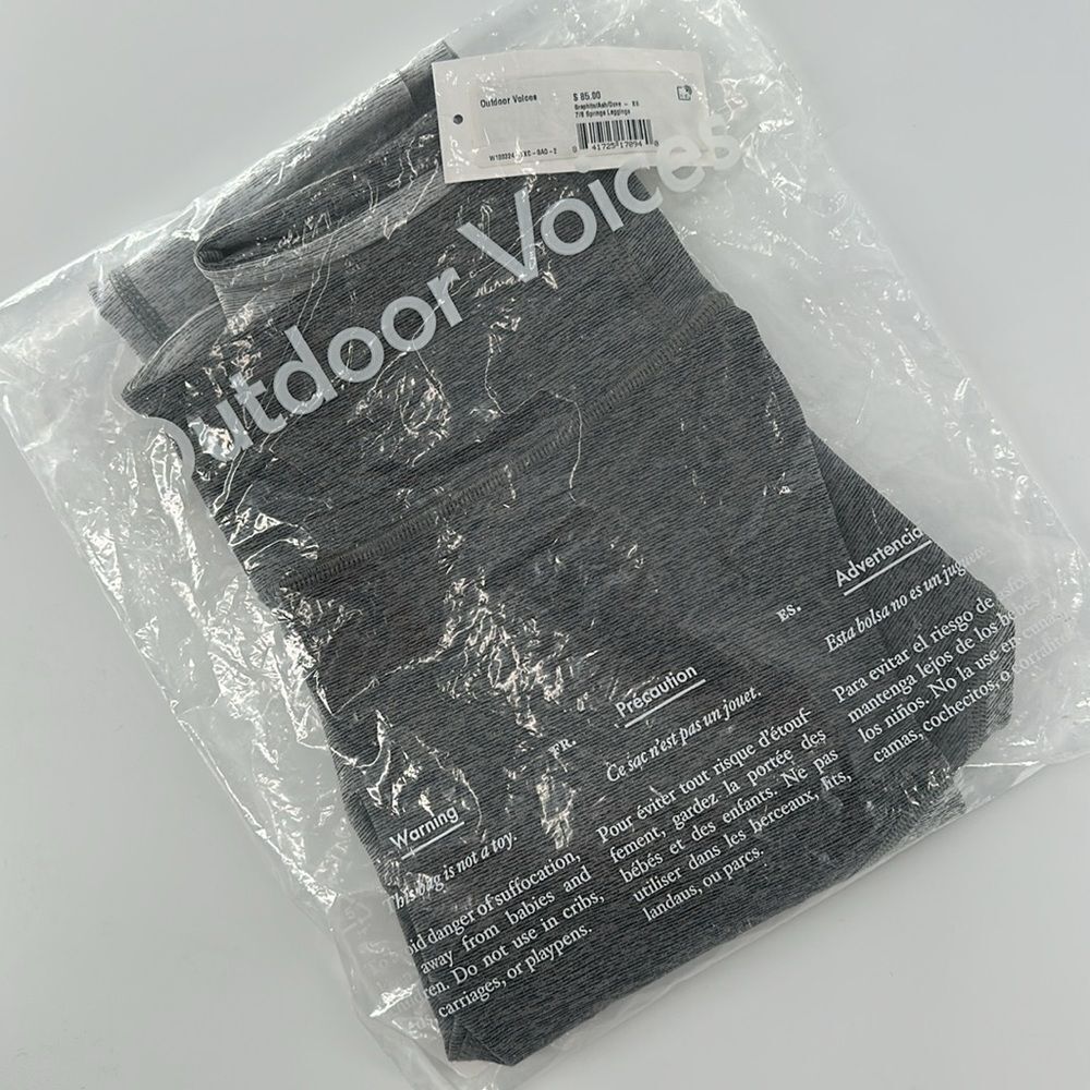 Outdoor Voices 7/8 Springs Legging In Ash Dove Graphite Size XS - Picture 2 of 5